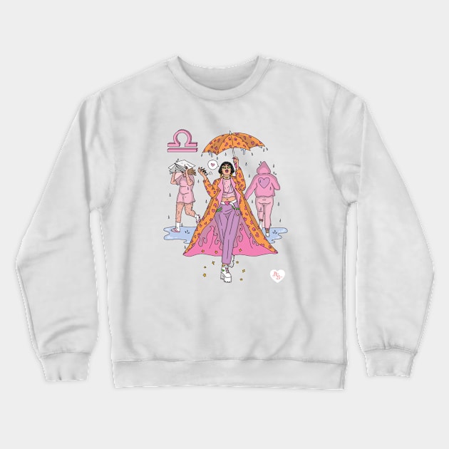 Libra Crewneck Sweatshirt by AilieBanks